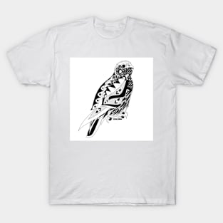 the peregrine falcon bird in ecopop T-Shirt